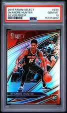 2019 PANINI SELECT SILVER PRIZM #234 DE'ANDRE HUNTER ROOKIE RC PSA 10
