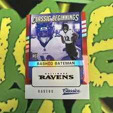 2021 Panini Classics #CB-RB Rashod Bateman Classic Beginnings RC Red /50