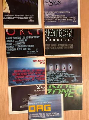 Lot of 9  1980's Sci-Fi Horror Original Movie Posters Poltergeist CYBORG, 2010