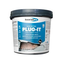 Bond It 5kg PLUG-IT Cement Based Rapid Setting Cracks Leak Joint Plug Tub Bucket