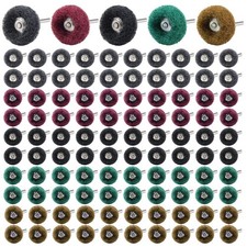 100pc Metal Polishing Buffing Abrasive Wheel Burr Kit Rotary Tool Set For Dremel
