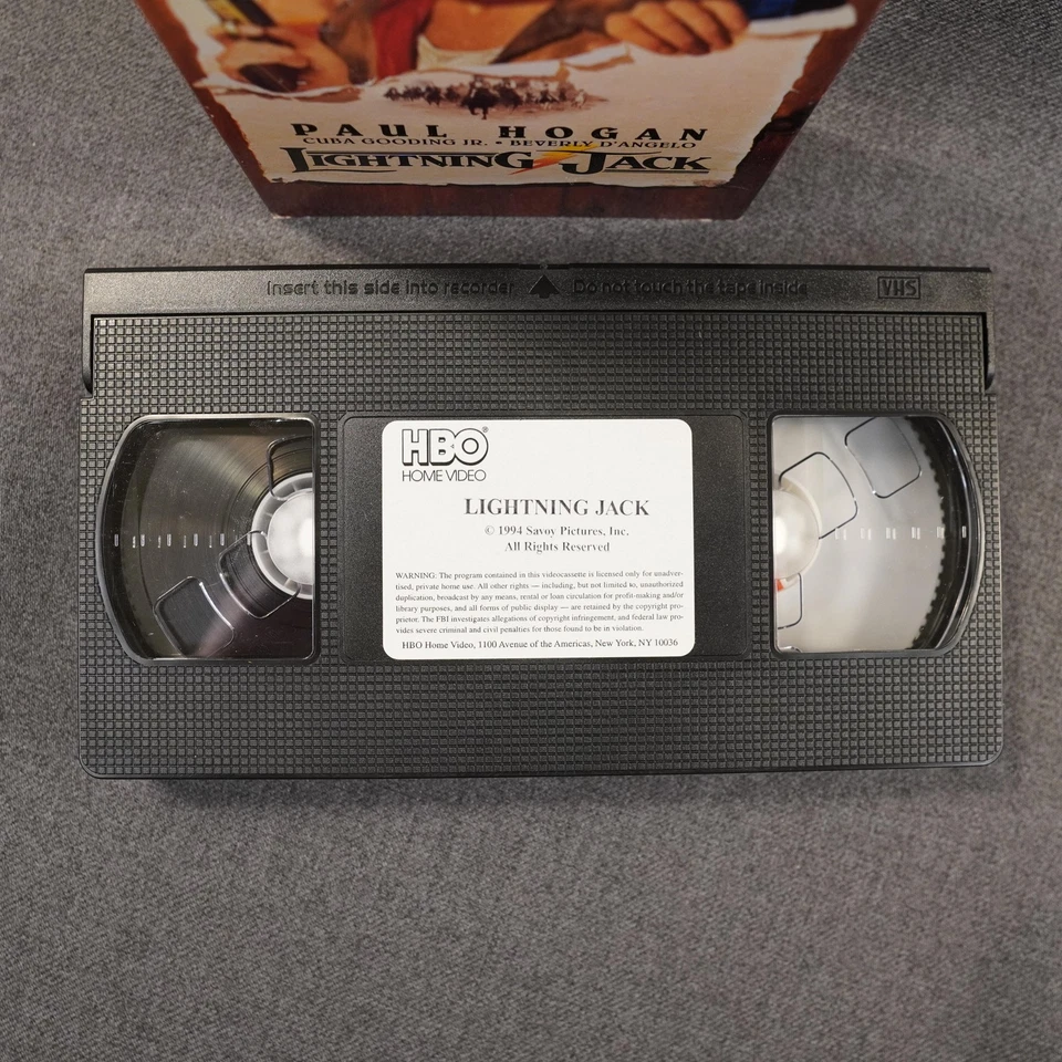 Lightning Jack VHS 1994 Western Comedy Movie Paul Hogan Cuba Gooding Jr HBO - Image 2 of 4
