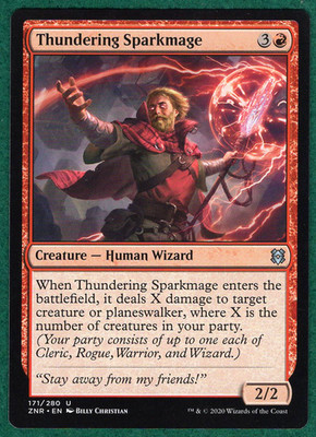 Thundering Sparkmage - Zendikar Rising (ZNR) #171 -Magic: The Gathering MTG Card
