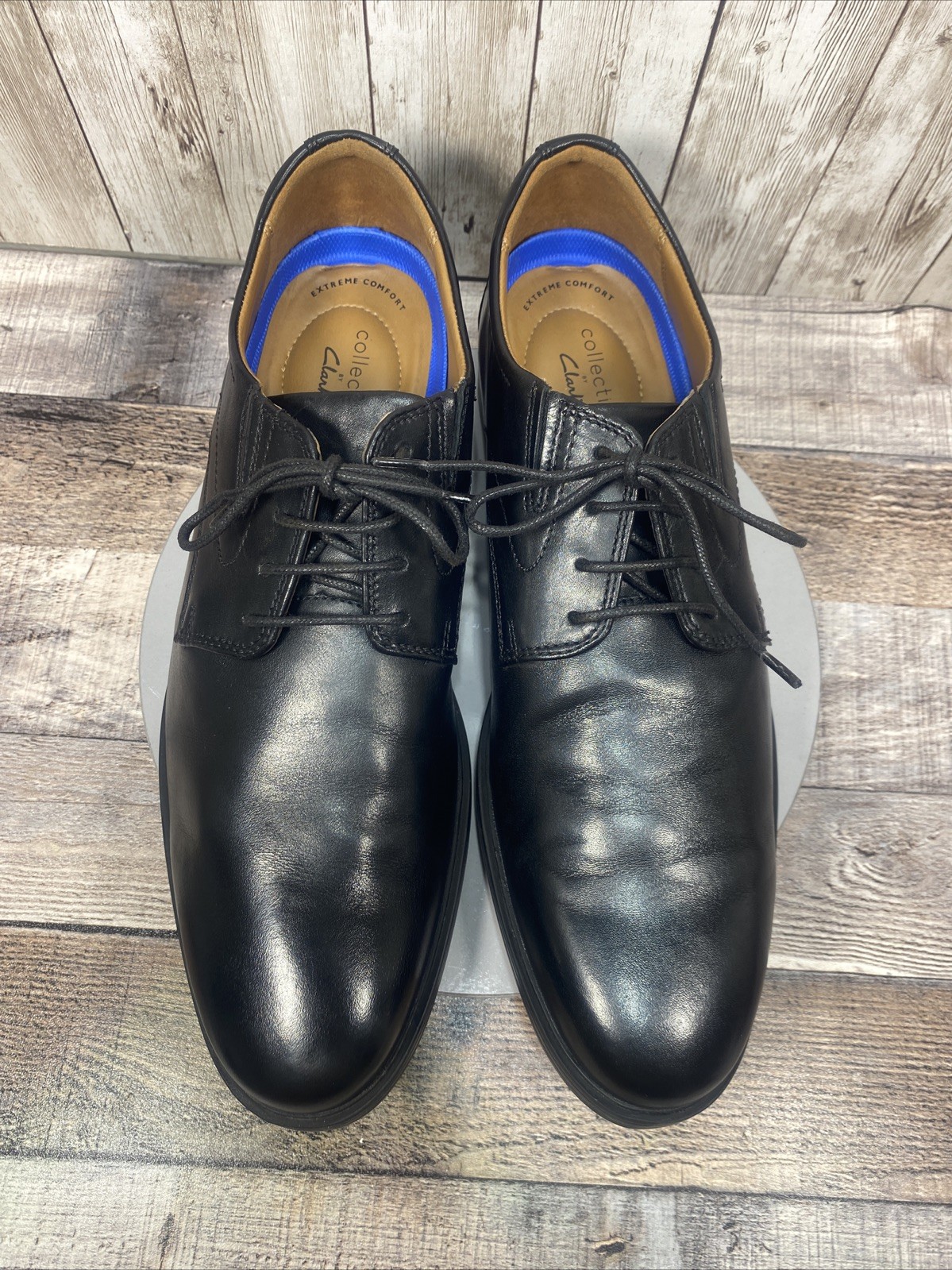 SAOLA Scarpe eleganti uomo Clarks Extreme Comfort derby in pelle nera taglia 11 5 M