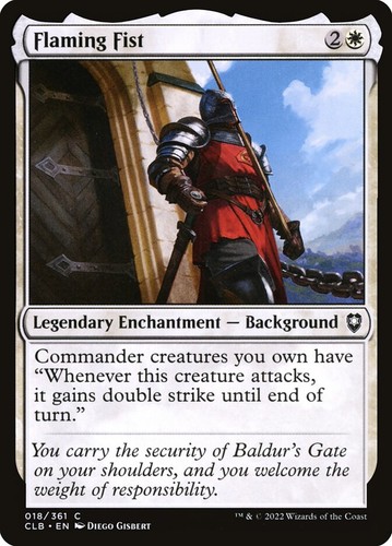 Flaming Fist (018) Commander Legends: Battle for Baldur's Gate CLB MTG Magic