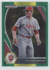 2021 Panini Prizm Draft Picks Green & Yellow Hyper McCade Brown #PDP79 0v7