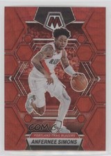 2022-23 Panini Mosaic Red Wave Mosaic Prizm Anfernee Simons #11 5y7