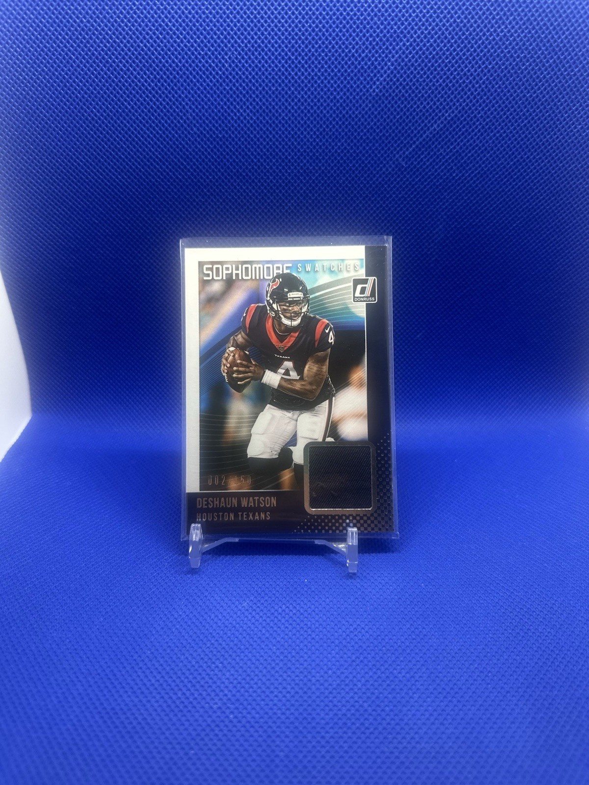 2018 Panini Donruss - Sophomore Swatches Deshaun Watson #SS-DW /150 (MEM)