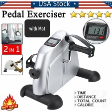 Portable Mini Cycle Bike Foot Pedal Exercise Machine Arm Leg Recovery Peddle New