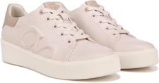 Naturalizer Womens Morrison Logo Lace Up Sneaker Linen Rose/Warm Beige Leather