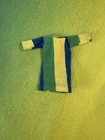 Vintage Twiggy Doll Original Dress~ Yellow Blue Green Stripes 1967