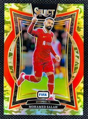 2024-25 Select FIFA Mohamed Salah /135 Camo Prizm Egypt World Cup Liverpool FC