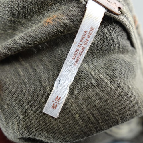 Free People abito donna medio boho ricamato senza maniche orlo arricciato difetti - Foto 14 di 23