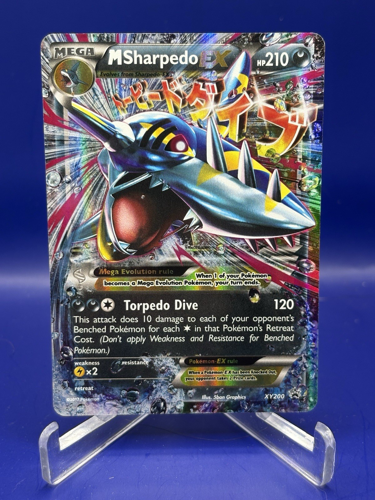 Pokémon TCG M Sharpedo EX XY200 XY Promo Holo Mega Evolution HP 210