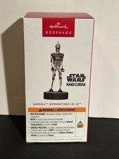 Hallmark 2025 Disney Star Wars The Mandalorian's Grogu Operating IG-12 Ornament