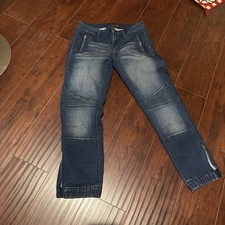 Women's Blue Medium Wash Skinny Denim Jeans, 5-Pocket, Zipper Ankle, M