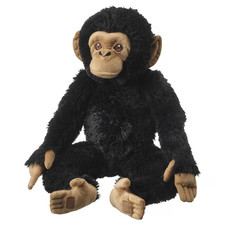 IKEA Dorable Soft Toy Chimpanzee Fluffy Plush Animal Gift Children black 32 cm