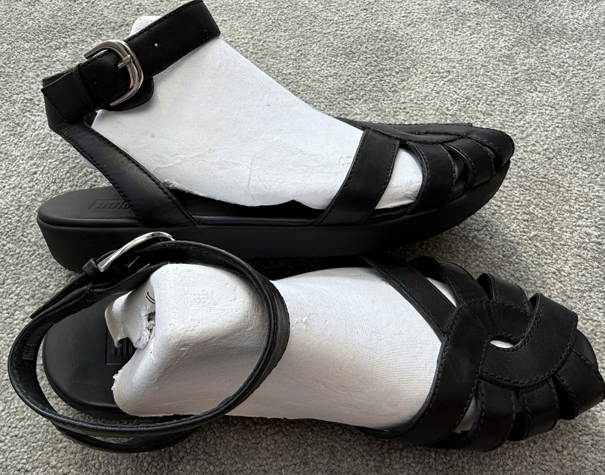 Leather Fitflop Cova Black Suede Cova Closed Toe Sandals Fitflop