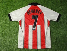 CHELTENHAM TOWN DEVANEY 2004/2006 FOOTBALL SHIRT JERSEY HOME ERREA SIZE S SIGNED
