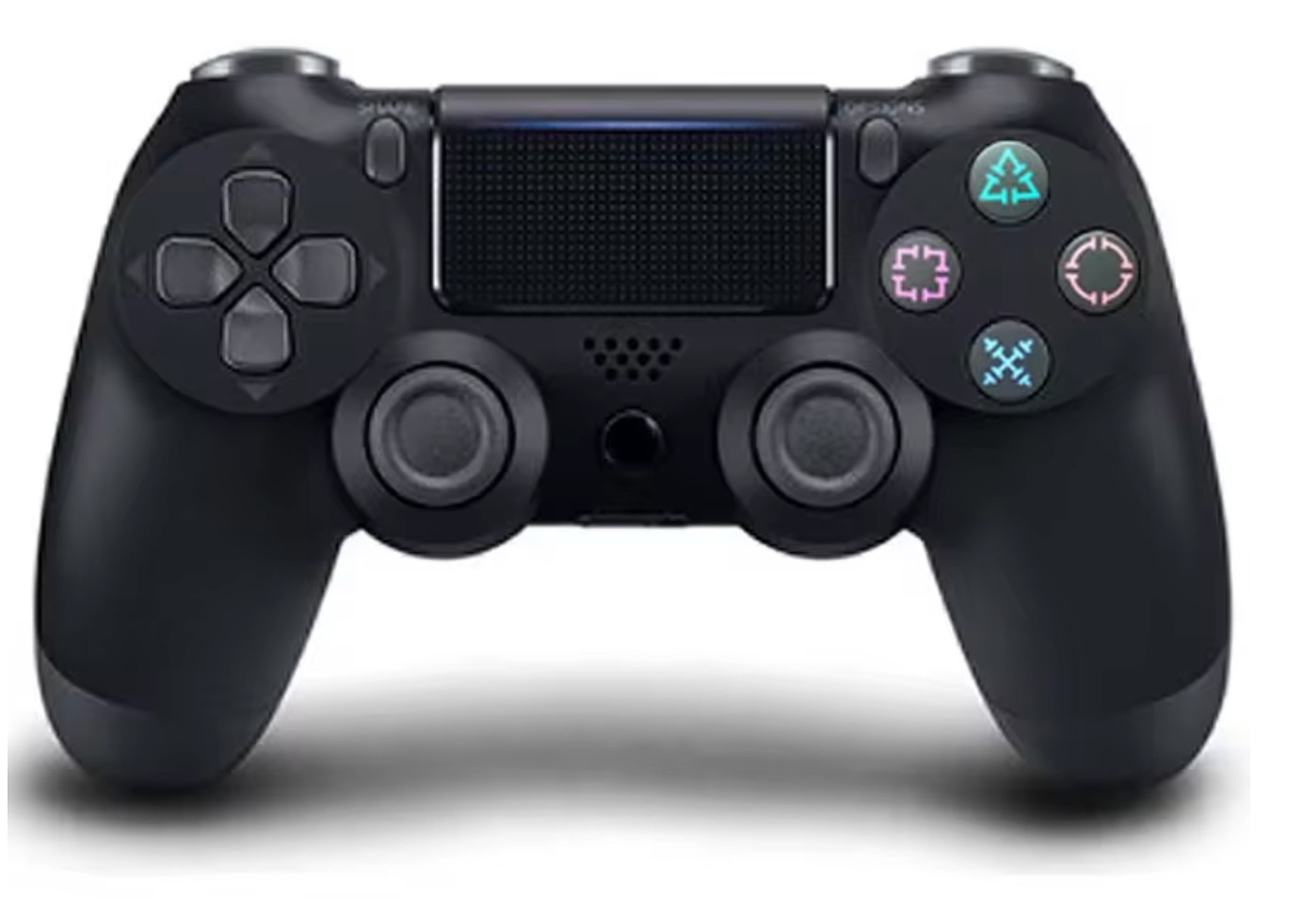 Manette de jeu PS4 sans fil Bluetooth avec double vibration couleur noir