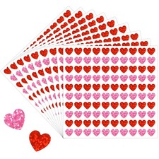 3000Pcs Valentine's Day Stickers Red Pink Mini Heart Laser Stickers Decorative..
