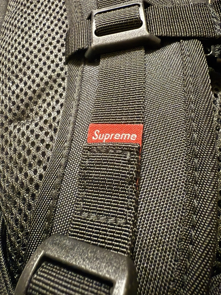 Supreme x Cordura Black Mesh Backpack SS20 Limited Edition New