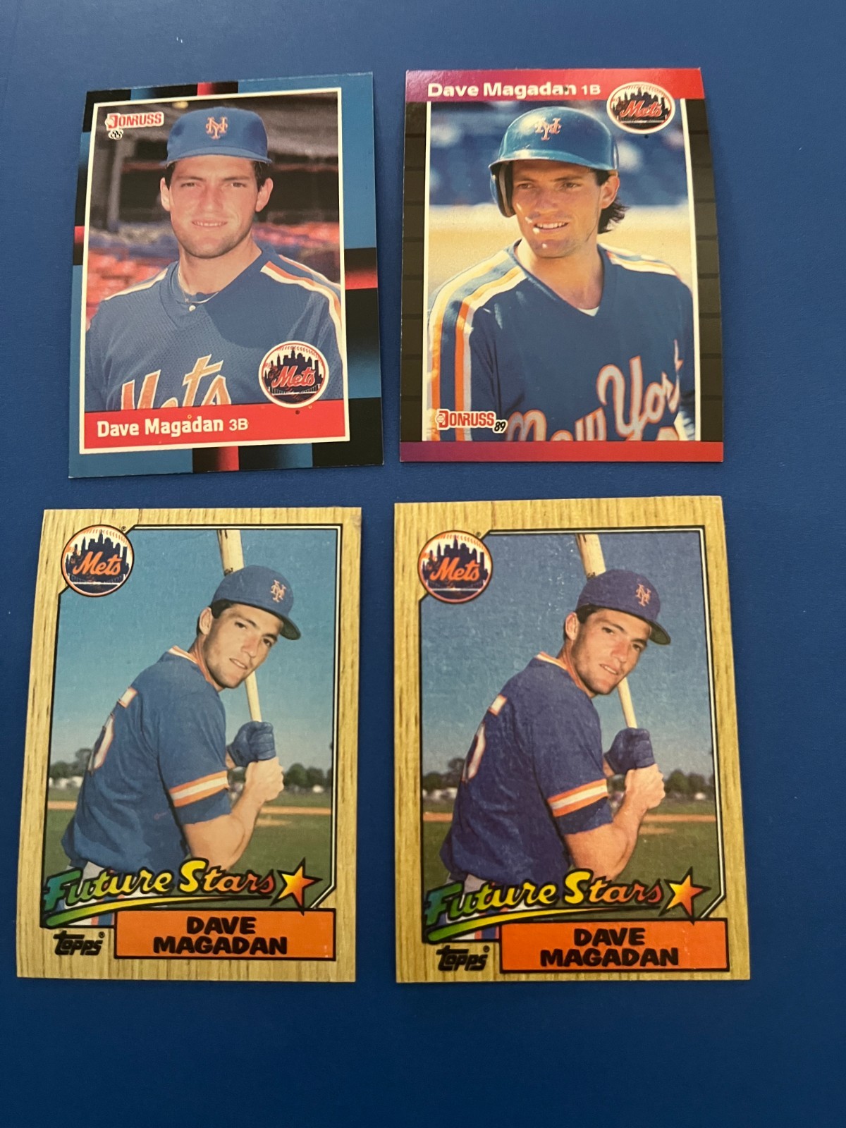 4 Card Dave Magadan  Baseball Card Lot - New York Mets