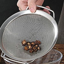 Panier passoire pratique à double poignée en acier inoxydable filtre à tamis