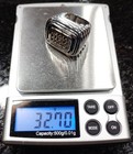 Dian Malouf Statement Ring 14k Gold & Sterling Silver Sz 7 32.7g HUGE — photo 10