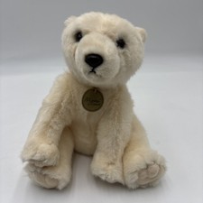 Miyoni By Aurora Polar Bear Creamy White Plush 8" Baby Cub Stuffed Animal