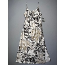 Vince Camuto Women's Printed Cowl-Neck Sleeveless Maxi Dress - Birch 10 $119