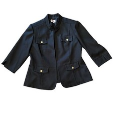 Vintage 80's-90's R K Originals Mandarin Collar Black Tangzhuang Jacket 16