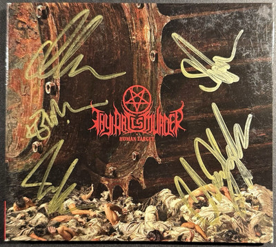 Thy Art Is Murder    Human Target / CJ SIGNED CD / Deathcore Metal / Whitechapel
