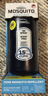Thermacell Patio Shield Mosquito Repeller 15 Foot Protection Midnight Blue Navy