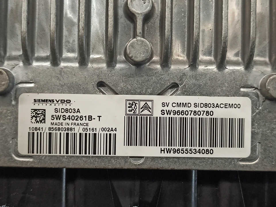 9660780780 CENTRALINA MOTORE / SIEMENS / 5WS40261B / 5041034 PER PEUGEOT 407 SW - Immagine 4 di 4