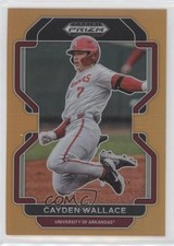 2022 Panini Prizm Draft Picks Neon Orange Prizm 44/50 Cayden Wallace #PDP49 s1i