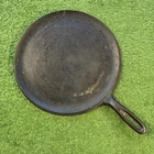 Vintage Lodge No. 9 NG SH Round Cast Iron Griddle w/Heat Ring