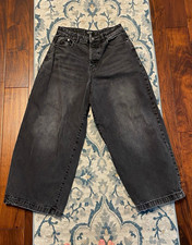 NANA boohooMAN Men's Black Denim Straight Leg Jeans Regular Fit Mid Rise