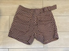 Zara Girls Jacquard Shorts Size 11/12 Color Orange Multicolor