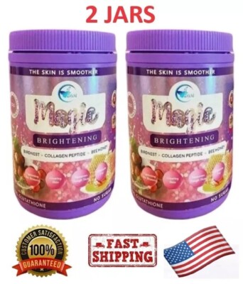 PHYTO Gluta Magic Brightening Collagen Peptide Skin Whitening 650gr - 2 Pack