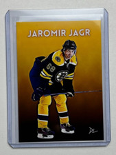 Jaromir Jagr Limited Edition Artist Signed "Boston Bruins" Trading Card 5/10