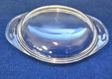 Vintage PYREX Clear Glass 1L Round Casserole Replacement Lid 682-C For 022 Bowls