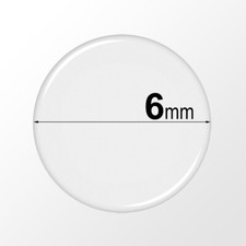 6mm Round Clear Epoxy Stickers - Self Adhesive Circle Resin Domes, Dots, Seals