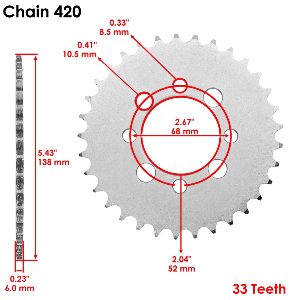 Celox Drive Chain and Sprockets Kit for Kawasaki KLX110 2002 2003 2004 - 2009 - Image 4 of 4