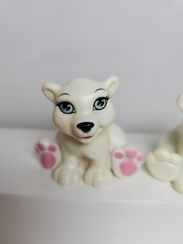 Lot of 2 MATTEL Barbie MAGIC OF PEGASUS SHIVER Polar Bear Figures 1 Bobblehead - Picture 3 of 7