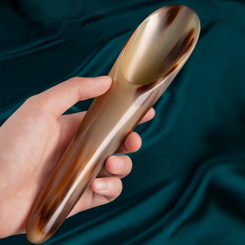 2PC Gua Sha Natural Buffalo Horn Guasha Massage Tools SPA Massager Therapy Board - Bild 4 von 10
