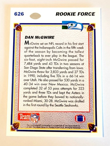 1991 Upper Deck NFL Football Cards #501-700 (1992 Hologram Back) U-pick - Picture 181 of 239