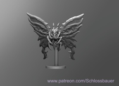 Ferrous Butterfly Moth Monster Manual 28mm Scale DND D&D Tabletop Miniature SB