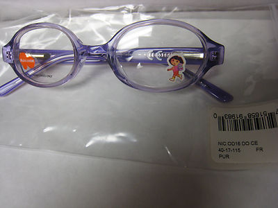 NICKELODEON NIC DORA OD16  PURPLE  40-17-115  Eyeglass Frames New 