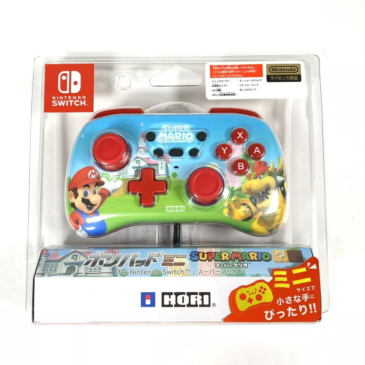 Hori - Super Mario Edition, Nintendo Switch, Mini Video Game Pad 